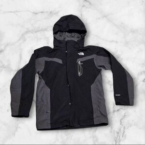North Face Boys Black HyVent Jacket Size Large